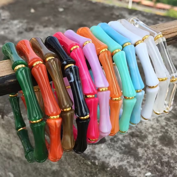 New! Green one Bamboo-Style Bracelet - Picture 10 of 10